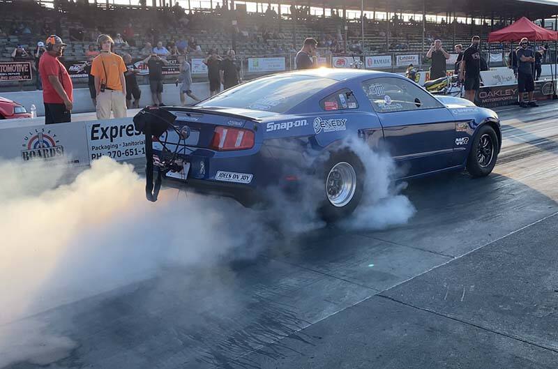 S197 Burnout on the track